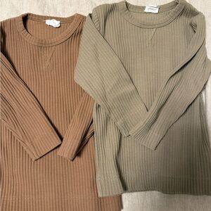 Jamie Kay Boys Crewneck Sweater - Brown and Olive